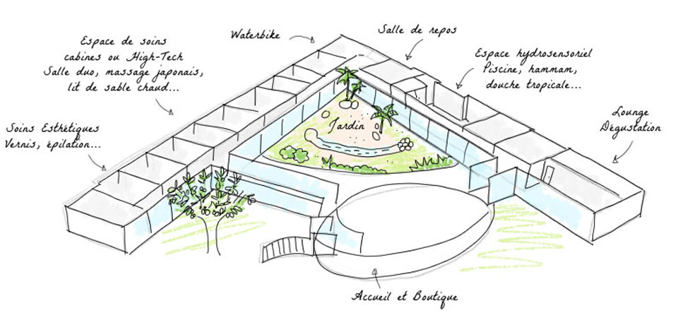 Découvrez mon avis sur le spa de luxe des Jardins d'Auréane avec sa structure fascinante